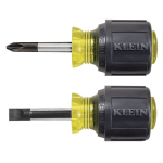 Screwdriver Set, Stubby Slotted and Phillips, 2 piece