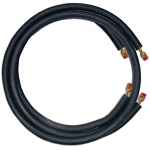 Ductless Lineset, 1/4" x 1/2" x 15', 3/8, Black Standard