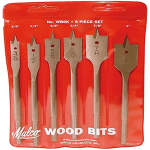6 Pc Wood Drill Bit Kit