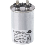 Round Dual Run Capacitor, 35/7.5 MFD, 440V