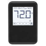Temperature Sesnor, 3RH, Setpoint Disp, Blk, No Logo